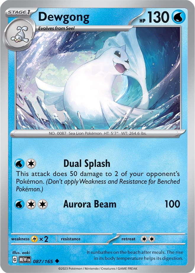 Dewgong (087/165) [Scarlet & Violet 151]