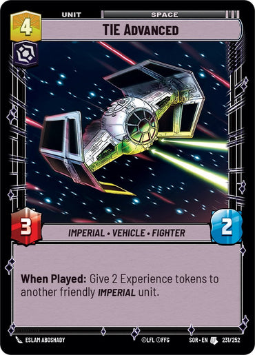 TIE Advanced (231/252) [Spark of Rebellion]