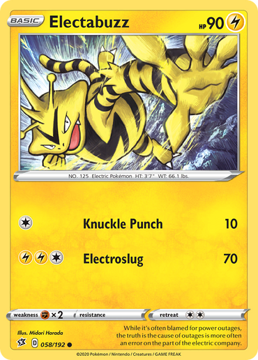 Electabuzz (058/192) [Sword & Shield: Rebel Clash]