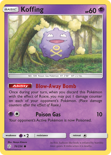 Koffing (76/236) [Sun & Moon: Cosmic Eclipse]