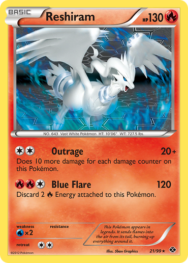 Reshiram (21/99) [Black & White: Next Destinies]