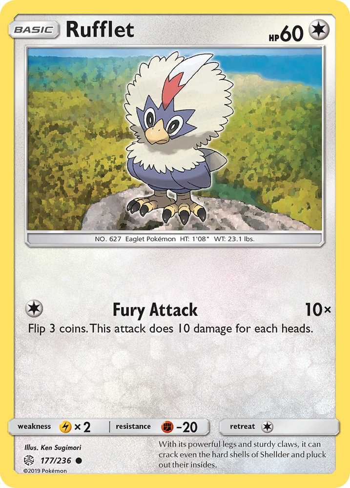 Rufflet (177/236) [Sun & Moon: Cosmic Eclipse]