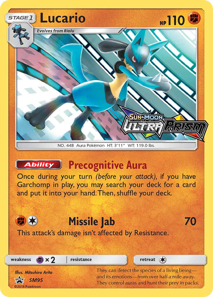 Lucario (SM95) (Prerelease Promo) [Sun & Moon: Black Star Promos]