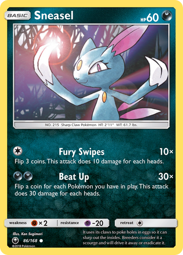 Sneasel (86/168) [Sun & Moon: Celestial Storm]