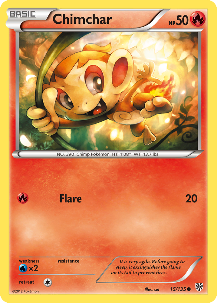 Chimchar (15/135) [Black & White: Plasma Storm]