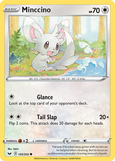 Minccino (145/202) [Sword & Shield: Base Set]